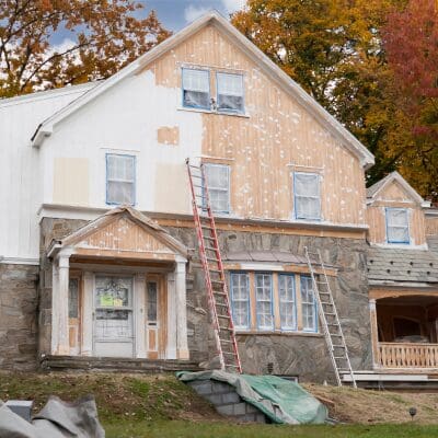 Fasadmålning i Solna